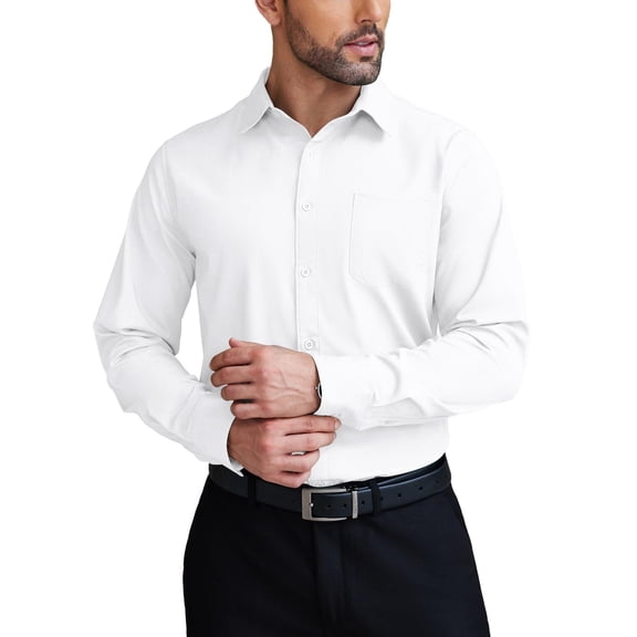 COOFANDY Mens Dress Shirts Wrinkle Free Long Sleeve Button Down Shirts Formal Business Shirt