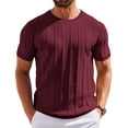 thumbnail image 1 of COOFANDY Mens Tee Shirts Casual Stylish Summer Short Sleeve Knit Sweater Crew Neck Tshirts Beach Wear, 1 of 5