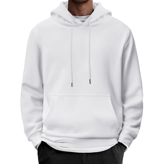 COOFANDY Mens Fashion Hoodies Pullover Drawstring Hooded Long Sleeve Sweatshirt with Pocket