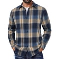 thumbnail image 1 of COOFANDY Mens Flannel Shirts Long Sleeve Plaid Button Down Shirts Casual Cotton Shirts, 1 of 6