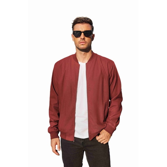 COOFANDY Mens Flight Bomber Jacket Lightweight Casual Jackets Softshell Varisty Jacket
