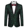 thumbnail image 1 of COOFANDY Mens Floral Tuxedo Jacket Paisley Shawl Lapel Suit Blazer Jacket for Dinner, 1 of 12