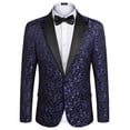 thumbnail image 1 of COOFANDY Men's Floral Party Dress Suit Stylish Dinner Jacket Wedding Blazer One Button Tuxdeo, 1 of 9