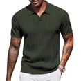 thumbnail image 1 of COOFANDY Mens Golf Polo Shirts Textured Collared Polo Short Sleeve V Neck Polo Shirts Lightweight Casual Collared Shirts, 1 of 6
