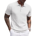 thumbnail image 1 of COOFANDY Mens Golf Shirts Short Sleeve Classic Fit Knit Polo Shirts Banded Bottom Ribbed Polo Shirts Casual Textured Polos Shirt Fashion T-Shirts, 1 of 6