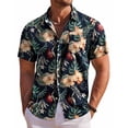 thumbnail image 1 of COOFANDY Mens Hawaiian Shirt Short Sleeve Button Down Shirt Summer Beach Shirt, 1 of 6