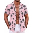 thumbnail image 1 of COOFANDY Men Hawaiian Shirts Button Down Short Sleeve Beach Shirts Pride Month, 1 of 6