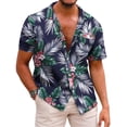 thumbnail image 1 of COOFANDY Mens Hawaiian Shirts Short Sleeve Casual Button Down Tropical Beach Shirt, 1 of 6