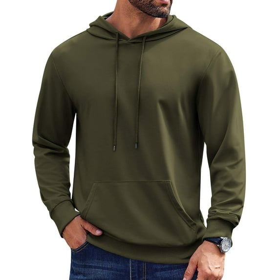 COOFANDY Men's Pullover Drawstring Kanga Pocket, Sweatshirts & Hoodies