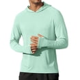 thumbnail image 1 of COOFANDY Mens Hoodies Summer Long Sleeve Rash Guard Shirts Lightweight Sun Protection Shirts for Fishing, 1 of 5