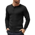 thumbnail image 1 of COOFANDY Mens Knit Sweater Casual Henley Shirts Long Sleeve Pullover Sweater Button Down Shirts Fall Tops, 1 of 8