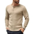 thumbnail image 1 of COOFANDY Mens Knit Sweater Casual Henley Shirts Long Sleeve Pullover Sweater Button Down Shirts Fall Tops, 1 of 8