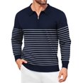 thumbnail image 1 of COOFANDY Men's Long Sleeve Polo Shirts 1/4 Zip Pullover Polo Sweater Slim Fit Polo T ShirtsFall Shirts T Shirts Casual Pullover Sweaters, 1 of 9