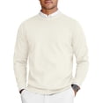 thumbnail image 1 of COOFANDY Mens Knit Sweaters Lightweight Regular Fit Crew Neck Sweater for Fall Winter, 1 of 7