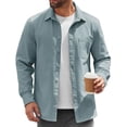 thumbnail image 1 of COOFANDY Mens Lightweight Button Down Shirt Jacket Casual Shacket Overshirt, 1 of 5