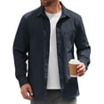 thumbnail image 1 of COOFANDY Mens Lightweight Button Down Shirt Jacket Casual Shacket Overshirt, 1 of 5