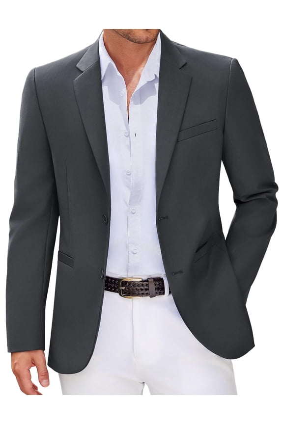 Mens Lightweight Dress Blazer Modern Regular Fitted Daily Sport Coats