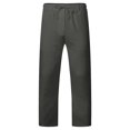 thumbnail image 1 of COOFANDY Mens Linen Blend Pants Drawstring Casual Elastic Waist Summer Lightweight Beach Wedding Pants, 1 of 10