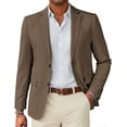 thumbnail image 1 of COOFANDY Mens Linen Casual Blazer Slim Fit Sport Coat Two Button Summer Suit Jacket Lightweight Business Sport Jacket, 1 of 6
