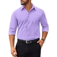 thumbnail image 1 of COOFANDY Mens Long Sleeve Business Shirts Wrinkle Free Dress Shirt Casual Button Down Shirts, 1 of 6