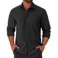 thumbnail image 1 of COOFANDY Mens Long Sleeve Button Down Shirts Casual Untucked Shirts for Men Dress Shirts Wedding Shirts, 1 of 6
