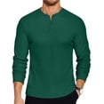 thumbnail image 1 of COOFANDY Mens Long Sleeve Henley T-Shirts Basic Thermal Pullover Stretch Tee Shirts Fashion Casual Tops, 1 of 6