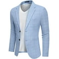 thumbnail image 1 of COOFANDY Mens Blazer Jacket Two Button Casual Sport Coats Lightweight Linen Texture Suit Jackets, 1 of 7