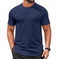 thumbnail image 1 of COOFANDY Mens Muscle T Shirts Casual Short Sleeve Shirt Crew Neck Cotton Tee Shirts 1 Pack Athletic Gym Shirts Basics Workout Shirts, 1 of 3