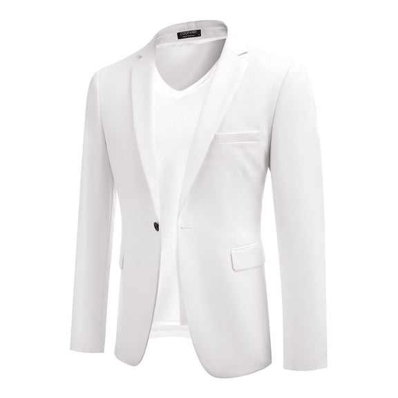COOFANDY Mens One Button Casual Blazer - Sport Coat Business Suit Jacket