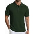 thumbnail image 1 of COOFANDY Mens Polo Shirt Short Sleeve Knit Textured Polo Casual Lightweight Summer Classic Golf Shirts, 1 of 6