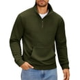 thumbnail image 1 of COOFANDY Men 1/4 Zip Polo Sweatshirt Long Sleeve Lightweight Collar Pullovers for Spring Fall Winter, 1 of 7
