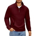 thumbnail image 1 of COOFANDY Men 1/4 Zip Polo Sweatshirt Long Sleeve Lightweight Collar Pullovers for Spring Fall Winter, 1 of 7