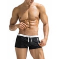 thumbnail image 1 of COOFANDY Mens Quick Dry Lightweight Square Leg Cut Trunks Swimwear, 1 of 6
