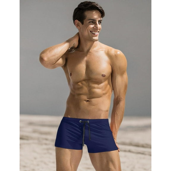 COOFANDY Men Fashion Swim Short Swimming Bathing Suit Tight Swimsuit Boardshort