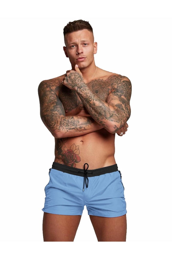 Men's Swim Trunk Quick Dry Swimwear Mesh Lining Bathing Suit Swimsuit Board Beach Sport Short