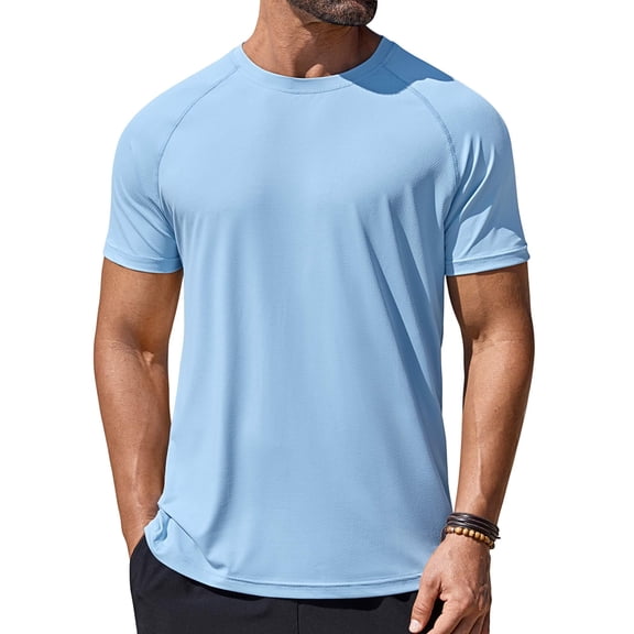 COOFANDY Mens Quick Dry T Shirts Short Sleeve UPF 50+ Rash Guard Shirts Cooling Shirts for Hot Weather