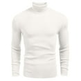 thumbnail image 1 of COOFANDY Mens Ribbed Slim Fit Knitted Pullover Casual Turtleneck Sweater, 1 of 10