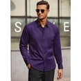 thumbnail image 1 of COOFANDY Mens Shirt Slim Fit Dress Wrinkle Free Business Plaid Button Down Collar, 1 of 6