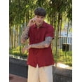 thumbnail image 1 of COOFANDY Mens Button Down Short Sleeve Shirts Casual Dress Shirts Buffalo Plaid Shirt 75% Cotton, 1 of 7