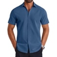 thumbnail image 1 of COOFANDY Mens Short Sleeve Casual Button Down Shirts Summer Lightweight Shirt Business Casual Dress Shirt, 1 of 6