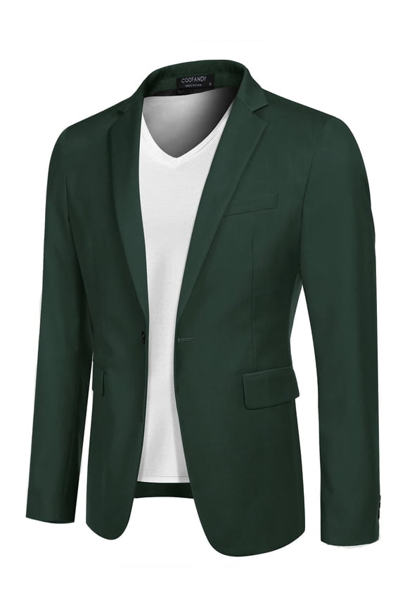 Mens Slim Fit Dress Jacket Suit Blazer Lightweight Sport Jackets Casual Sports Coat