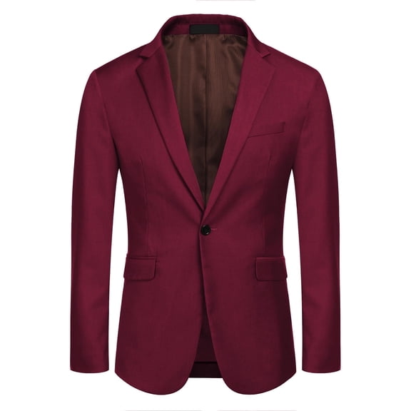 COOFANDY Mens One Button Casual Blazer - Sport Coat Business Suit Jacket