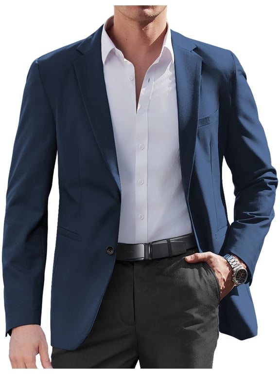 Mens Sport Jacket Business Casual Blazer Regular Fit Two Button Western Blazer