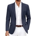 thumbnail image 1 of COOFANDY Mens Suit Blazer Classic Fit Casual Business Summer Sports Jacket Two Button, 1 of 5
