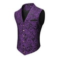 thumbnail image 1 of COOFANDY Mens Suit Vest Paisley Floral Victorian Vests Gothic Steampunk Formal Waistcoat Tuxedo Vests with Notched Lapels, 1 of 11