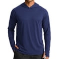thumbnail image 1 of COOFANDY Mens Sun Protection Shirts UPF 50+ Long Sleeve Fishing Hiking Rash Guard Shirts Summer Sunproof Thin Hoodies, 1 of 6