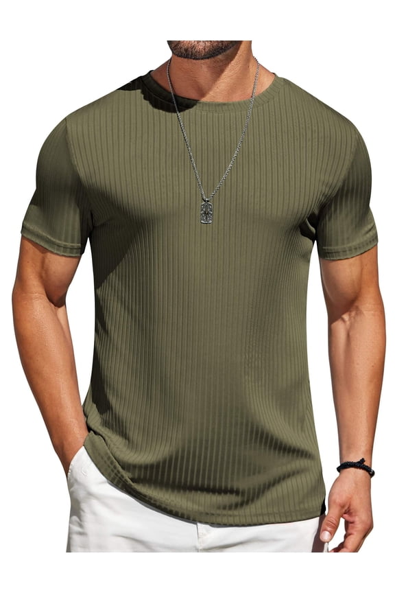Mens T-Shirts Short Sleeve Crew Neck Tee Shirts Plain Shirts for Men Basic Tees