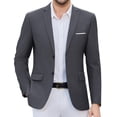 thumbnail image 1 of COOFANDY Mens Two Button Blazer Jacket Big and Tall Formal Business Suit Jackets, 1 of 6