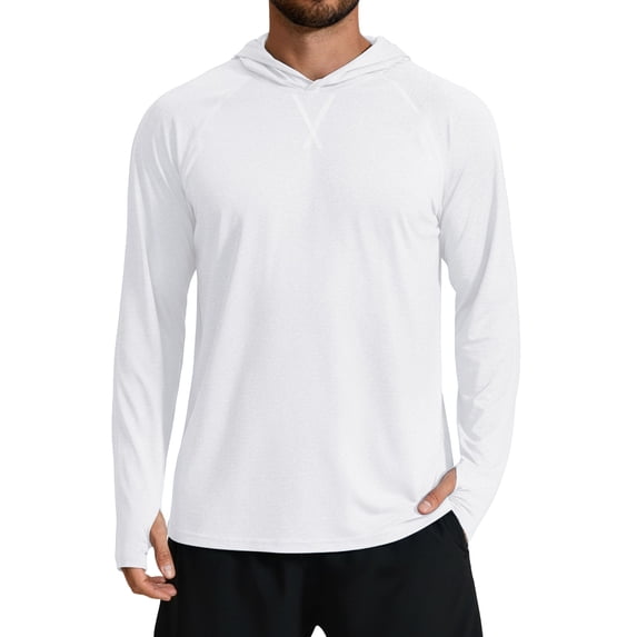 COOFANDY Mens UPF 50+ Lightweight Hoodie Quick Dry Performance Fishing Shirt Long Sleeve UV Sun Protection Shirts Rash Guard