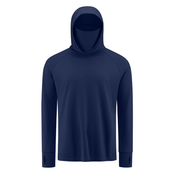 COOFANDY Mens UPF 50+ Sun Protection Hoodie Shirt Long Sleeve SPF Fishing Shirt Outdoor UV Lightweight Quick Dry Rash Guard